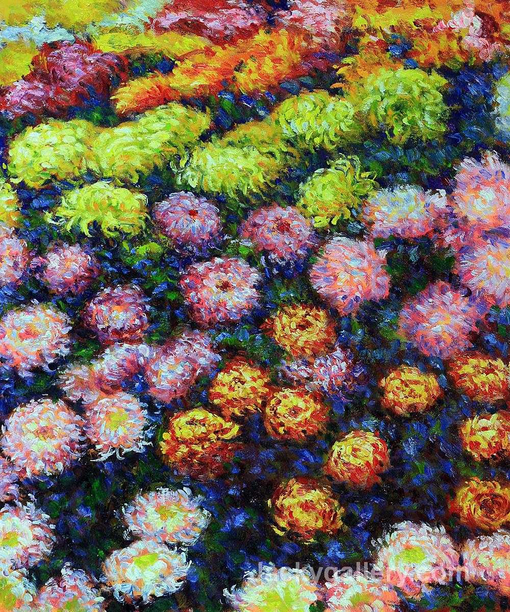 Bed of Chrysanthemums by Claude Monet paintings reproduction
